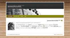 Desktop Screenshot of janmariakowalski.com